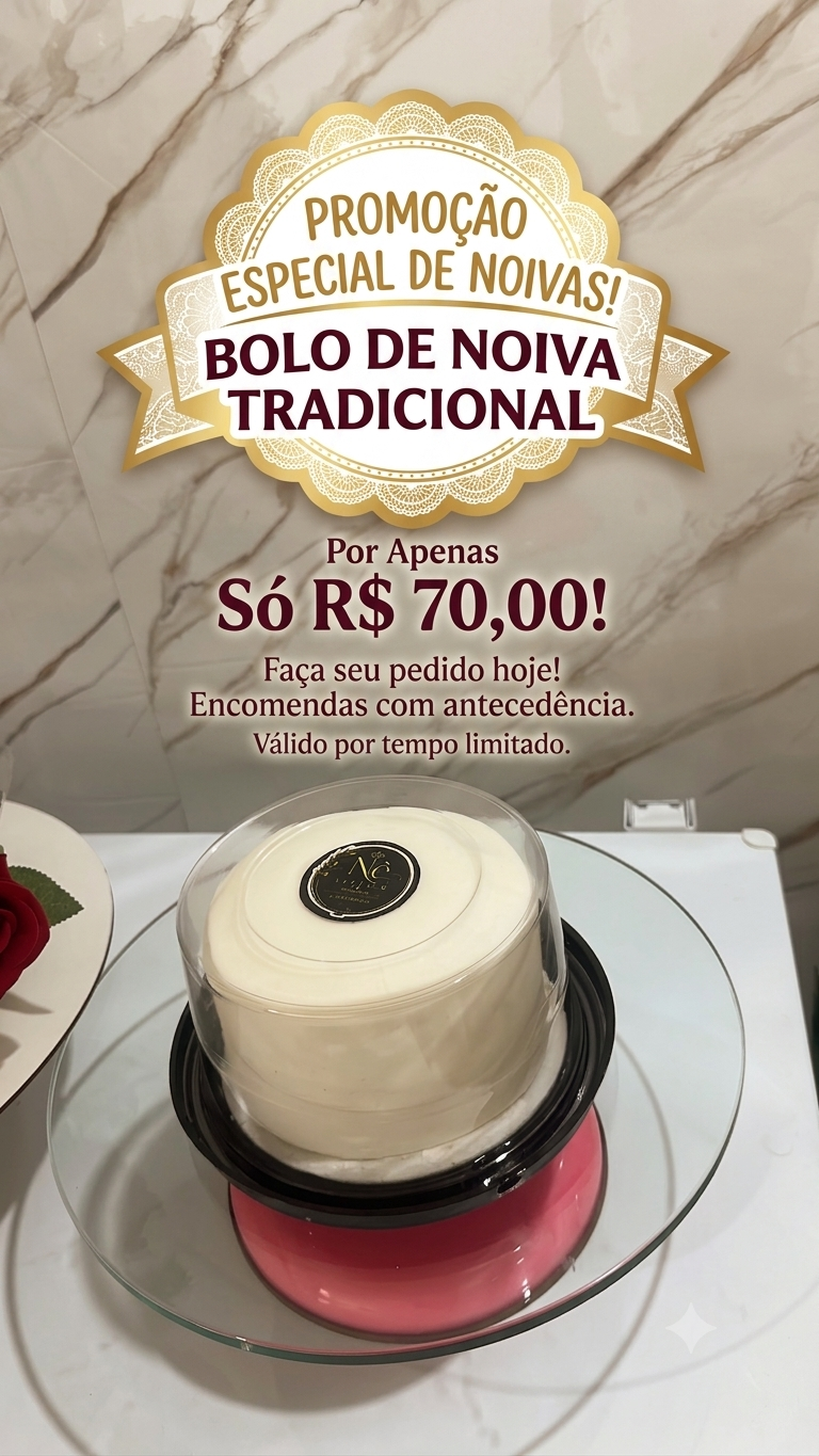 Promoção Bolo de Noiva